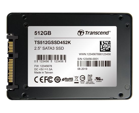 SSD Transcend SSD452K 512GB 2.5" SATA III (TS512GSSD452K) Новинки Компьютерная техника