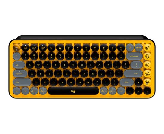 LOGITECH POP Keys Bluetooth Mechanical Keyboard - BLAST YELLOW - RUS Клавиатуры