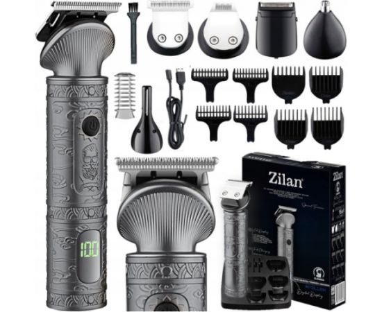Машинка для стрижки Zilan ZLN 8665 с 6 насадками Волосы, борода, триммеры для тела