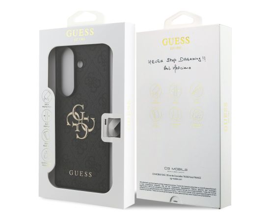 Guess PU 4G Metal Logo Case Aizsargapvalks priekš Samsung Galaxy Z Fold 7 Neoriģinālie Maciņi