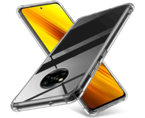 Fusion Ultra Back Case 1 mm Прочный Силиконовый чехол для Xiaomi Poco X3 | X3 NFC | X3 Pro Прозрачный Чехлы - альтернативные