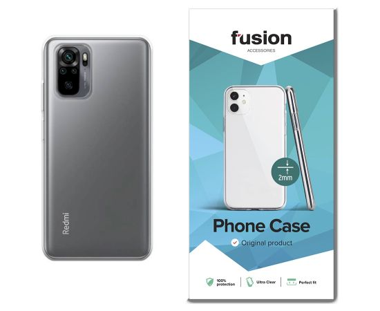 Fusion ultra clear series 2 mm силиконовый чехол для Xiaomi Redmi Note 10 | Redmi Note 10S прозрачный (EU Blister) Чехлы - альтернативные