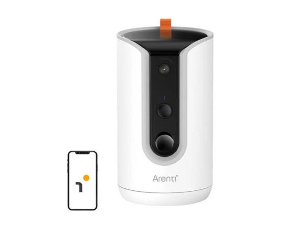 Arenti Petcam 2K Wifi Двухдиапазонная Камера для животных с дозатором лакомств Камеры наблюдения