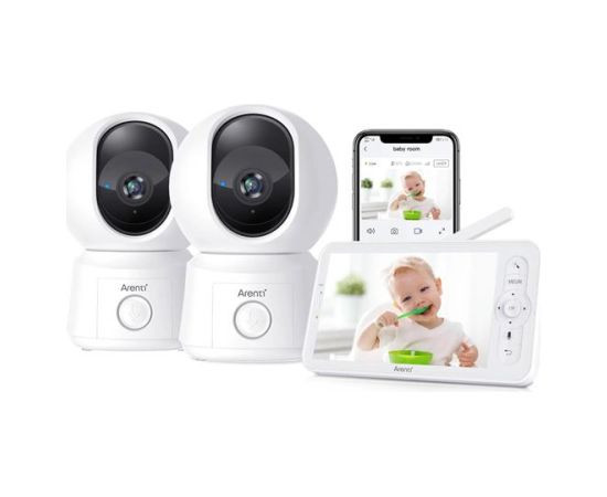 Arenti Nanny BC video bērnu monitors, 12S*2 3M komplekts Video novērošanas kameras