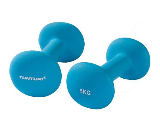 Tunturi Неопреновые гантели 5кг, Синие, Пара Hanteles