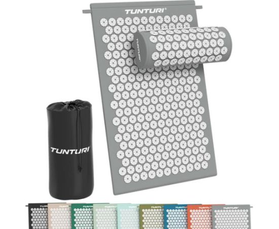 Tunturi Acupressure Mat And Pillow, Grey Vingrošanas paklājiņi