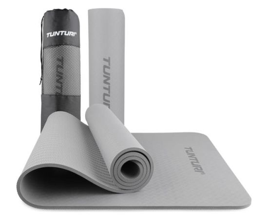 Tunturi Yogamat 8mm, Grey Vingrošanas paklājiņi