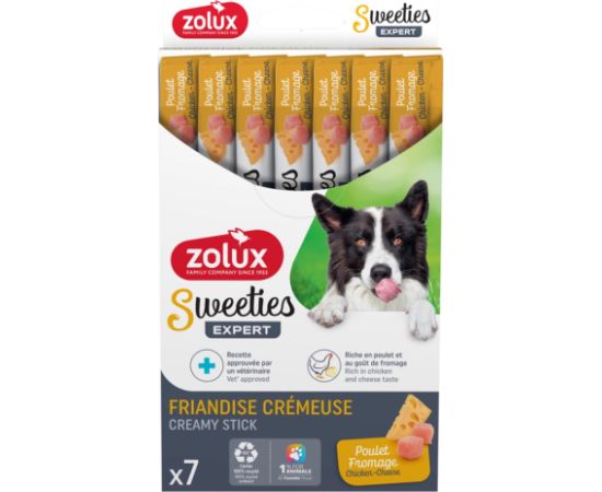 ZOLUX Sweeties with chicken and cheese - dog treat - 7x14g Suņu barība