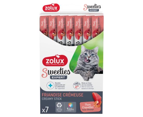 ZOLUX Sweeties with tuna and shrimp - cat treats - 7x14g Сухой корм для кошек