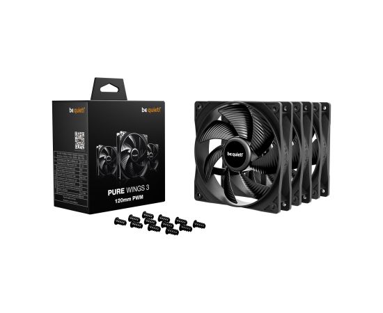 Be Quiet! CASE FAN 120MM PURE WINGS 3 PWM 3-PACK BL141 BE QUIET Korpusu dzesēšana