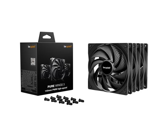 Be Quiet! CASE FAN 140MM PURE WINGS 3 PWM HS 3PACK BL138 BE QUIET Korpusu dzesēšana