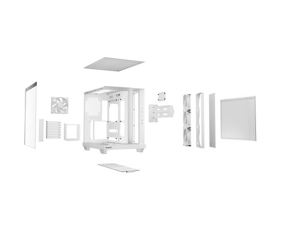 Be Quiet! Case BE QUIET ATX micro ATX Mini-ITX White Midi Tower PC BGW86 Корпуса