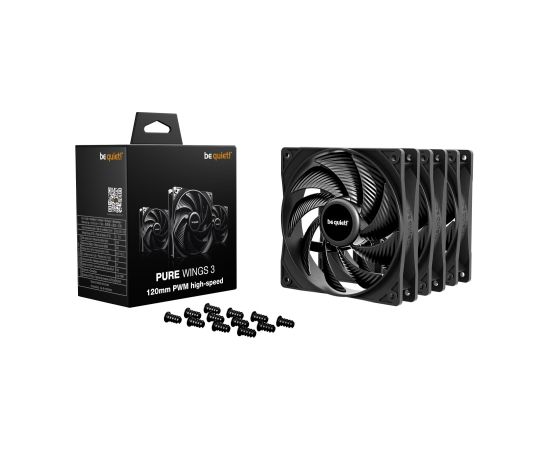 Be Quiet! CASE FAN 120MM PURE WINGS 3 PWM HS 3-PACK BL140 BE QUIET Korpusu dzesēšana