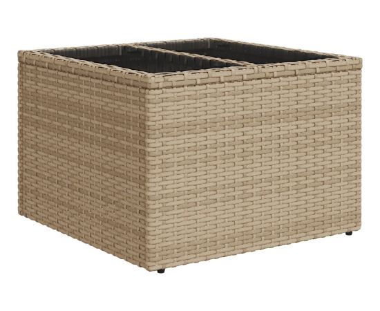 vidaXL Zestaw sofy ogrodowej 7-elementowy z poduszkami beżowy polirattan Dārza mēbeļu komplekti