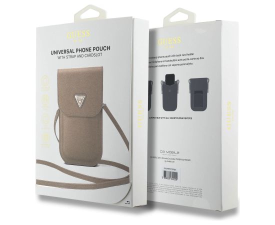 Guess PU Grained Triangle Logo Сумка для смартфона с регулируемым ремнем Чехлы - альтернативные