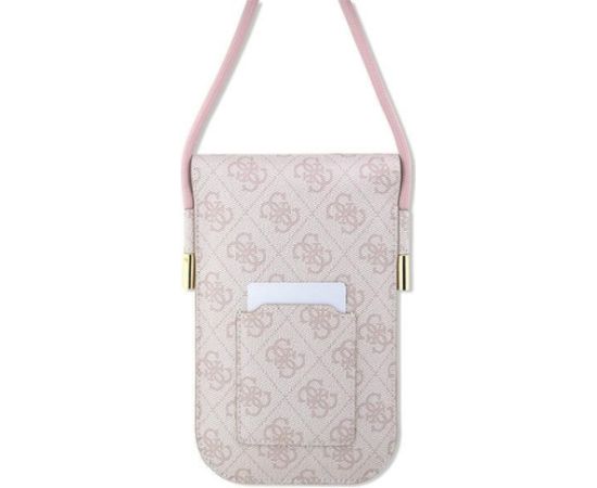 Guess PU 4G Metal Logo Script Viedtālruņa soma ar regulējamu siksnu Neoriģinālie Maciņi