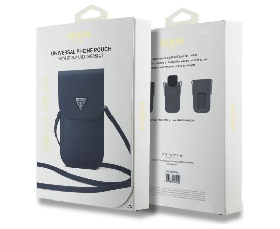 Guess PU Grained Triangle Logo Сумка для смартфона с регулируемым ремнем Чехлы - альтернативные