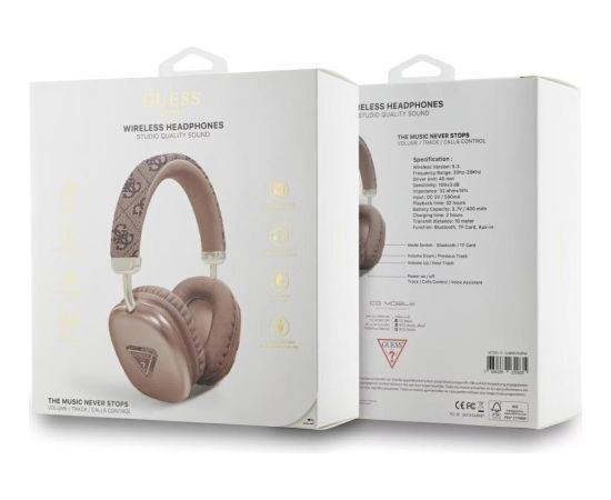 Guess PU Saffiano Triangle Logo ENC Беспроводные наушники Наушники