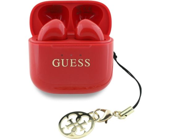 Guess Glossy Effect Printed Classic Logo & Charm Беспроводные наушники Наушники