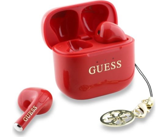 Guess Glossy Effect Printed Classic Logo & Charm Беспроводные наушники Наушники
