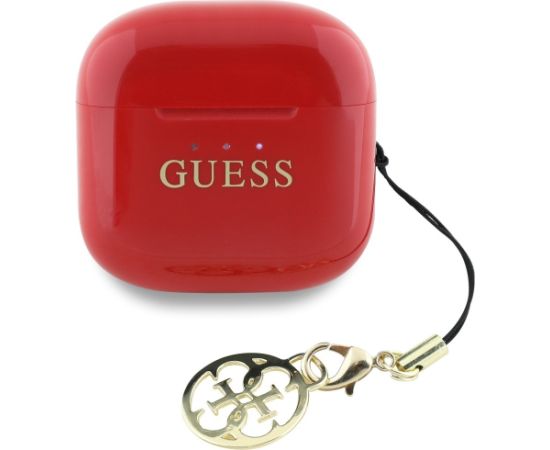 Guess Glossy Effect Printed Classic Logo & Charm Беспроводные наушники Наушники