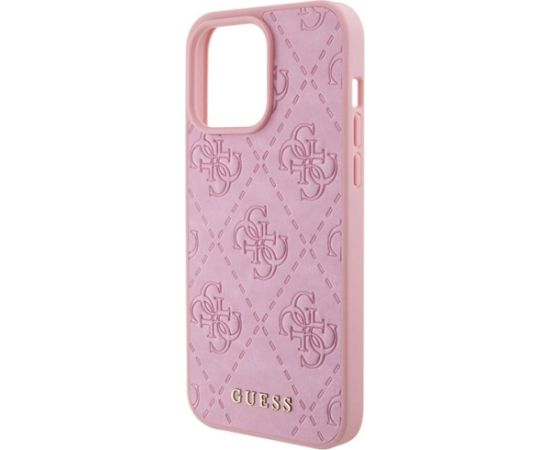 Guess Leather 4G Stamped Back Case Защитный Чехол для Apple iPhone 15 Pro Max Чехлы - альтернативные