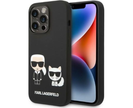 Karl Lagerfeld KLHMP14XSSKCK Aizmugurējais Apvalks Priekš Apple iPhone 14 Pro Max Neoriģinālie Maciņi
