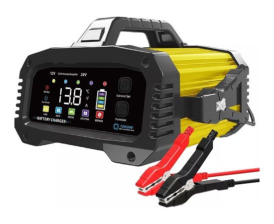 Hismart Fully Automatic Lead Acid / LiFePO4 Battery Charger, 12V 25A / 24V 15A UPS стабилизаторы напряжения