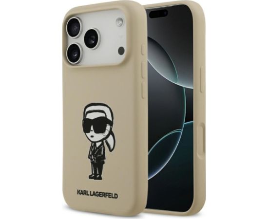 Karl Lagerfeld Apple  KARL LAGERFELD case for IPHONE 17 Pro compatible with MagSafe KLHMP17LSKIGROW (Silicone W/ KL Sketch & Logo) brown Brown Чехлы - альтернативные