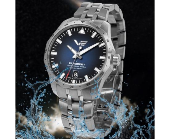 Vostok Europe N1 Rocket Compact Automatic NH35-125A748BRWH Rokas pulksteņi 