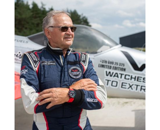 Vostok Europe Vostok-Europe „Pilot Jurgis Kairys. Unlimited Aerobatic“ - Limituota serija - VK68-592C775SLRE-SLBK Rokas pulksteņi 