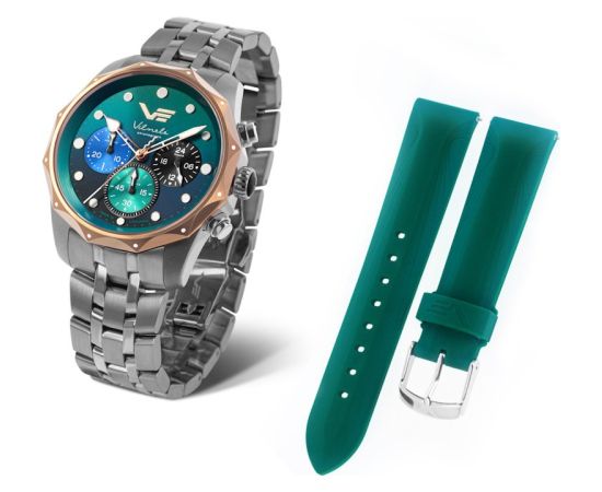 Vostok Europe Vilnelė CHRONO JS20-125E752BRWH-SLGR Rokas pulksteņi 