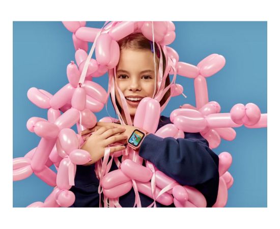 Išmanusis laikrodis su lietuvišku meniu Garett Kids Vibe 4G Pink Наручные часы