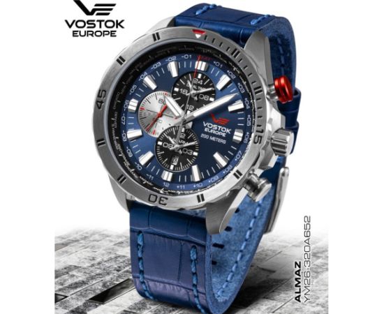 Vostok Europe Almaz Multifunction YM26-320A652LE Rokas pulksteņi 