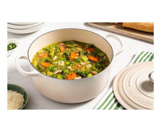 Le Creuset Čuguna katls apaļš Ø34cm / 12L krēmkrāsa Katli
