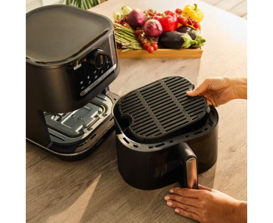 Braun Air Fryer 3in MultiFry 5 HF5073 Power 2000 W Capacity 6 L Black Воздушные котлы (AirFryer)