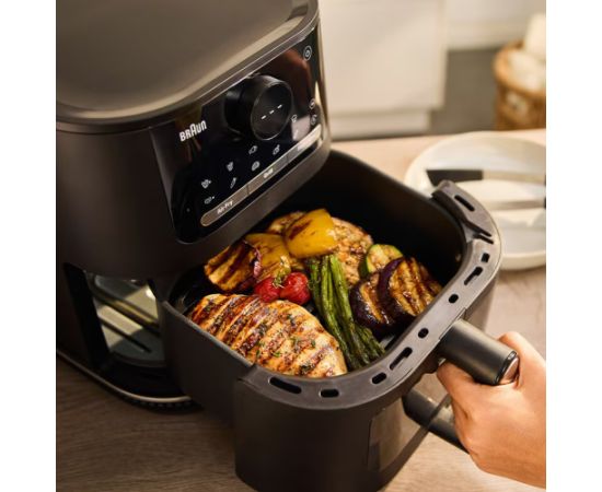 Braun Air Fryer 3in MultiFry 5 HF5073 Power 2000 W Capacity 6 L Black Воздушные котлы (AirFryer)