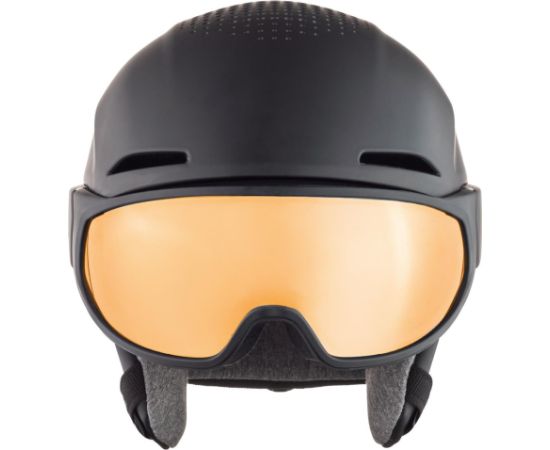 Alpina winter helmet ALTO Q-Lite Black Matt (Gold Mirror) 55-59 Ziemas sporta ķiveres
