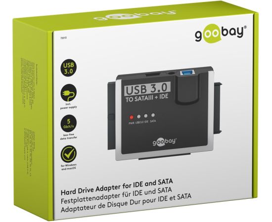 Goobay USB 3.0 adapteris IDE un SATA 2,5/3,5/3,5" cietajiem diskiem Adapteri