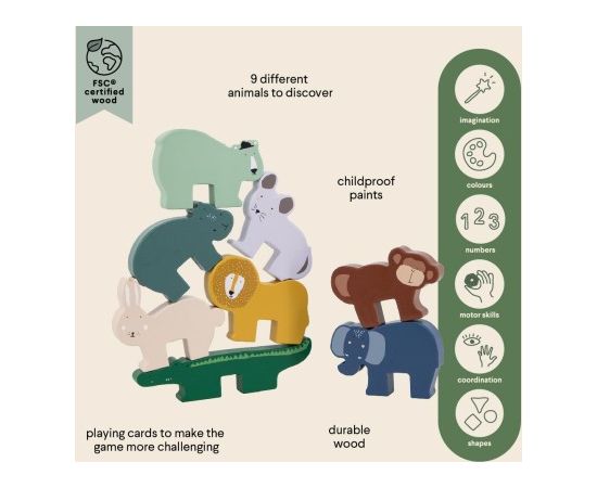 Trixie koka dzīvnieku kraušanas spēle - 36-804 Jaunumi, Bērnu preces