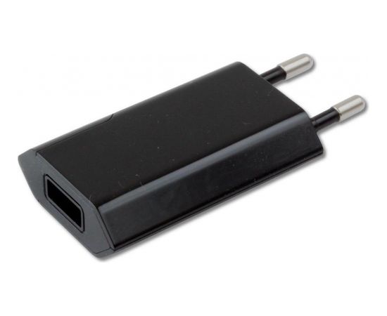 Techly Slim USB charger 230V -> 5V/1A black