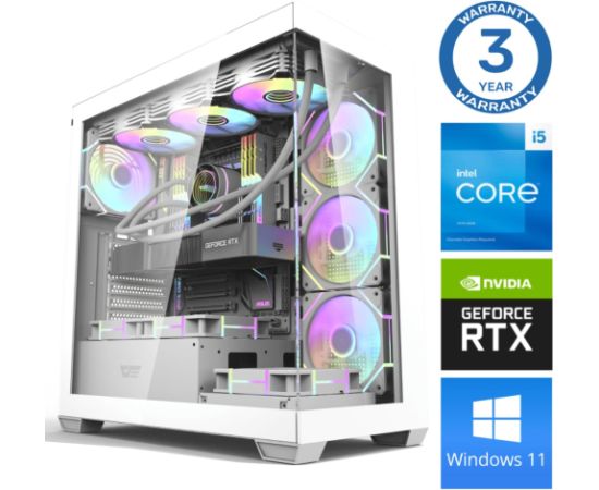 INTOP i5-14400F 32GB DDR5 1TB SSD M.2 NVME+2TB RTX4070 12GB WIN11 Персональные компьютеры