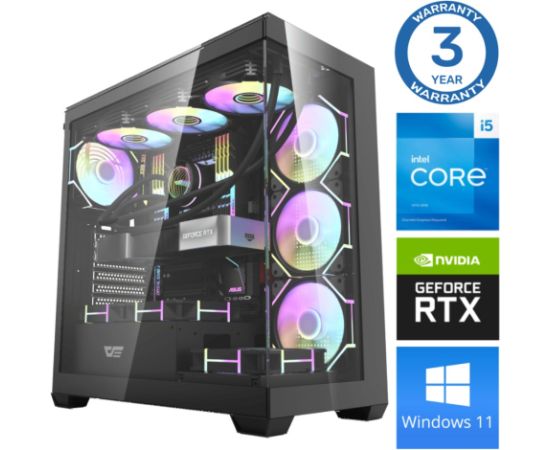 INTOP i5-14400F 32GB DDR5 1TB SSD M.2 NVME RTX4070 12GB WIN11Pro Персональные компьютеры