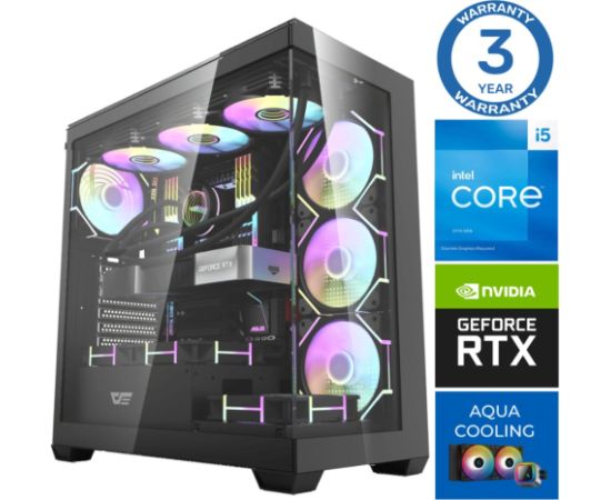 INTOP AQUA i5-14400F 64GB DDR5 1TB SSD M.2 NVME RTX4070 12GB no-OS Персональные компьютеры
