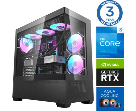 INTOP AQUA i5-14400F 16GB DDR5 1TB SSD M.2 NVME RTX4070 12GB no-OS Персональные компьютеры