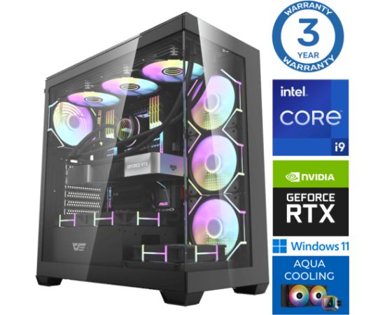 INTOP AQUA i9-14900KF 32GB DDR5 1TB SSD M.2 NVME RTX4070 12GB WIN11 Personālie datori