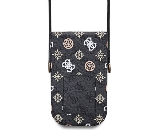 Guess 4G Peony Universāla Viedtālruņa Somiņa Black Multicolor Neoriģinālie Maciņi