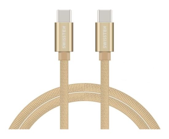 Swissten Textile Fast Charge 3A USB-C / USB-C Кабель для передачи данных и зарядки 1.2m Дата USB-кабели