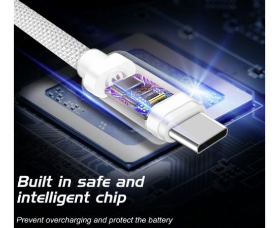 Swissten Textile Fast Charge 3A USB-C / USB-C Кабель для передачи данных и зарядки 1.2m Дата USB-кабели