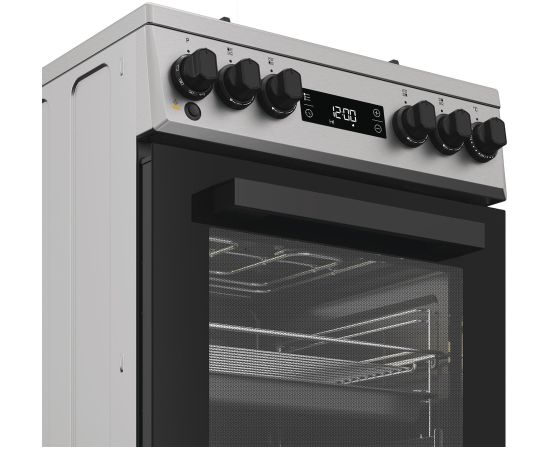 Whirlpool W5G8LMSWTX gāzes plīts 50cm tvaiks+ Inox Gāzes Plītis